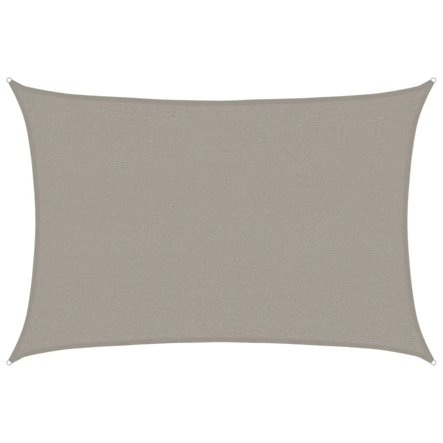 Voile d'ombrage 160 g/m² rectangulaire gris clair 2,5x4 m PEHD - 2