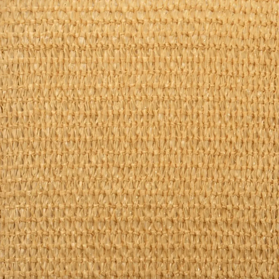 Voile d'ombrage 160 g/m² rectangulaire sable 6x7 m PEHD - 9