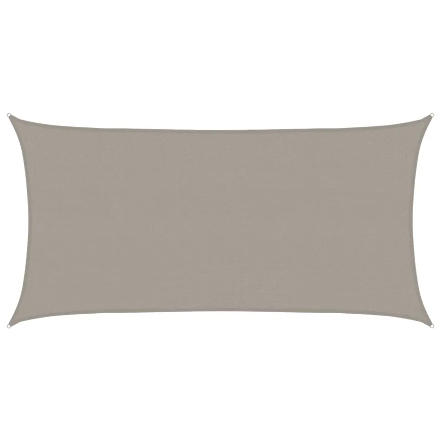 Voile d'ombrage 160 g/m² rectangulaire gris clair 2x4 m PEHD - 2