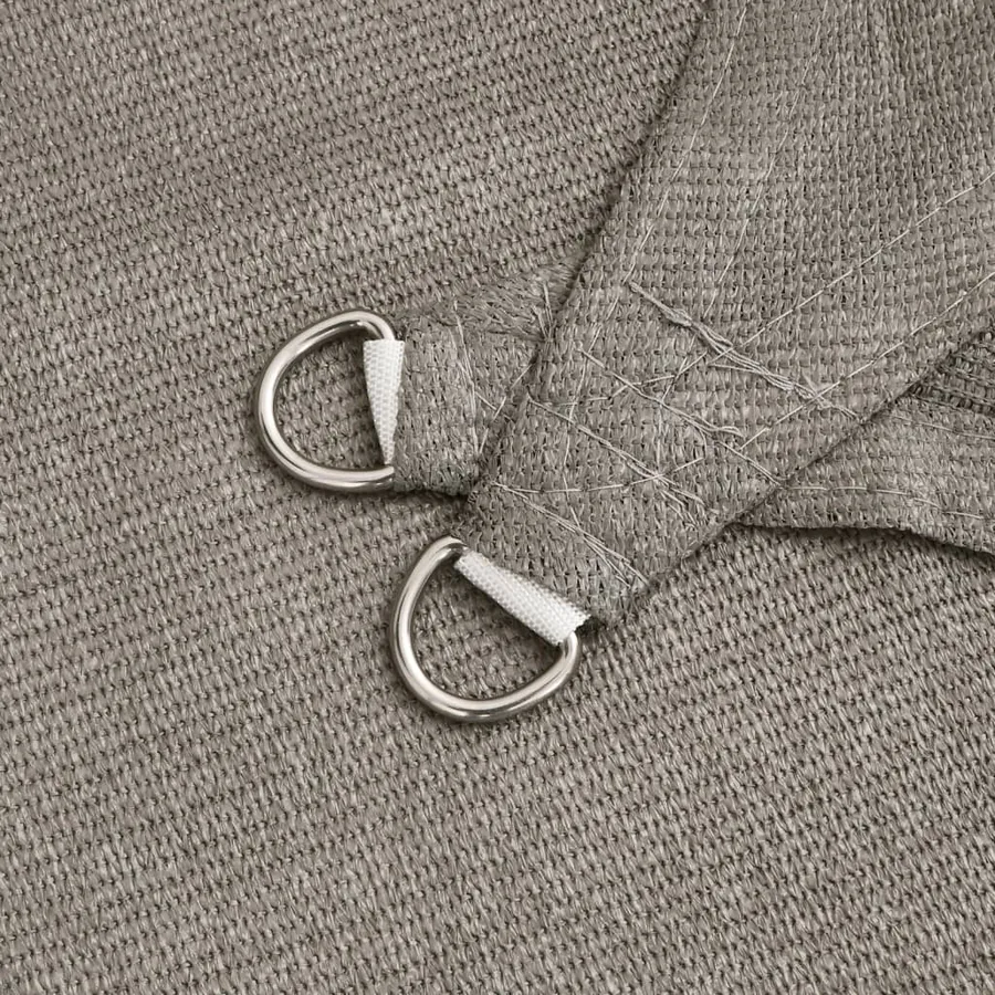 Voile d'ombrage 160 g/m² rectangulaire gris clair 2x4 m PEHD - 5