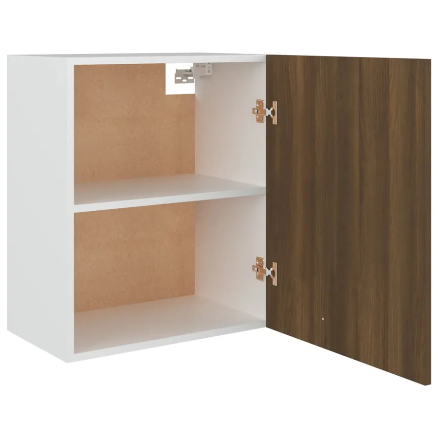Armoire suspendue "Lyon" Chêne brun 50 x 31 x 60 cm Bois d'ingénierie - 6