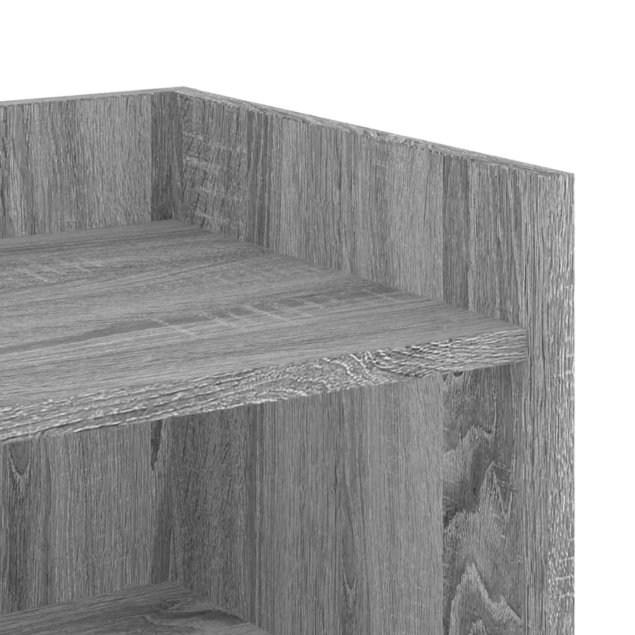 Buffet sonoma gris 73,5x35x75 cm bois d'ingénierie - 8