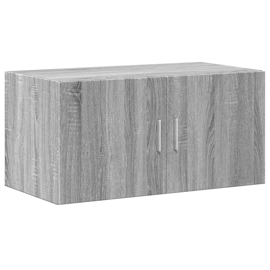 Armoire murale sonoma gris 80x42,5x40 cm bois d'ingénierie - 2