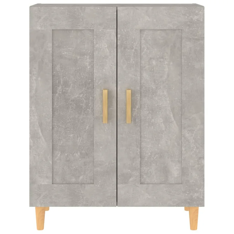 Buffet Gris béton 69,5x34x90 cm Bois d'ingénierie - 6