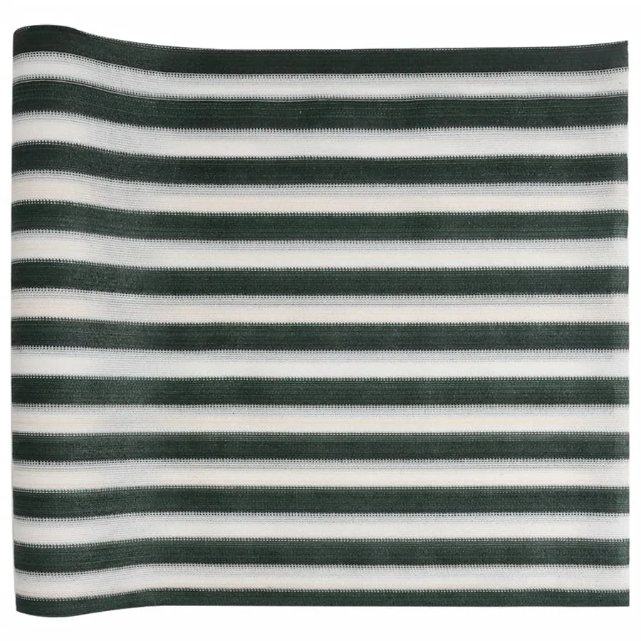 Filet brise-vue vert et blanc 1,5x25 m PEHD 150 g/m² - 2