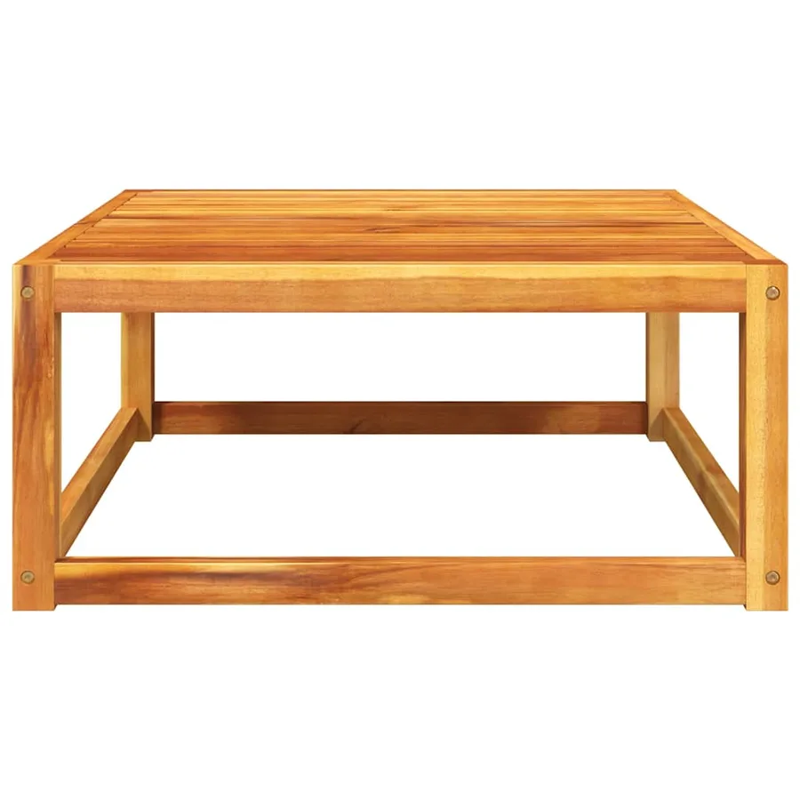 Table de jardin 65x65x29 cm bois massif d'acacia - 4