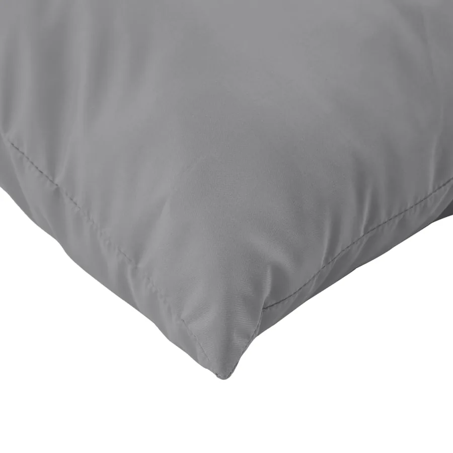 Coussins de canapé lot de 4 gris 50x50 cm tissu - 6