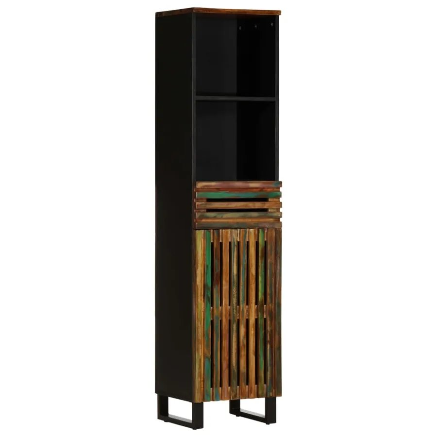 Ensemble de meubles de salle de bain 3 pcs bois massif d'acacia - 5
