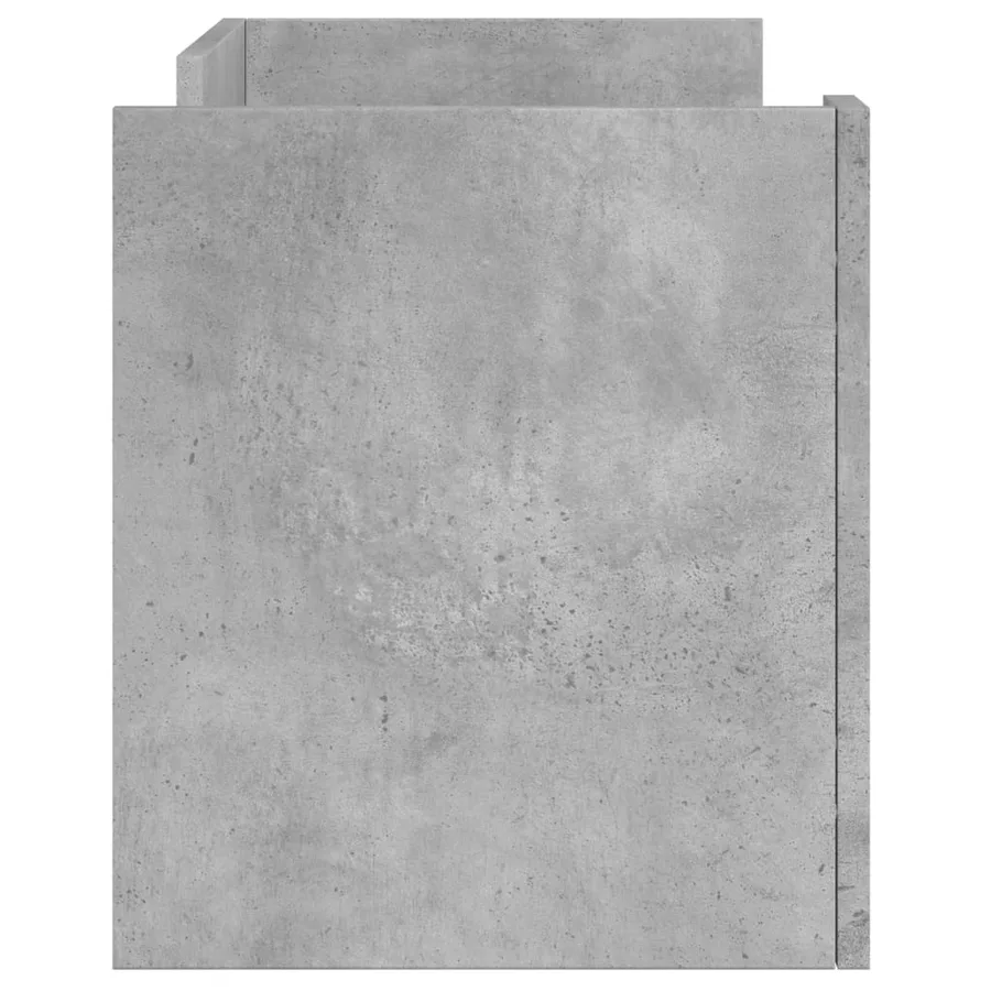 Meuble TV gris béton 80x35x40 cm bois d'ingénierie - 5
