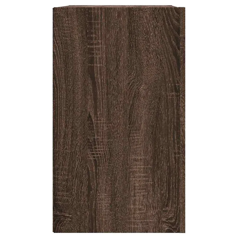 Armoire murale chêne marron 75x35x60 cm bois d'ingénierie - 5