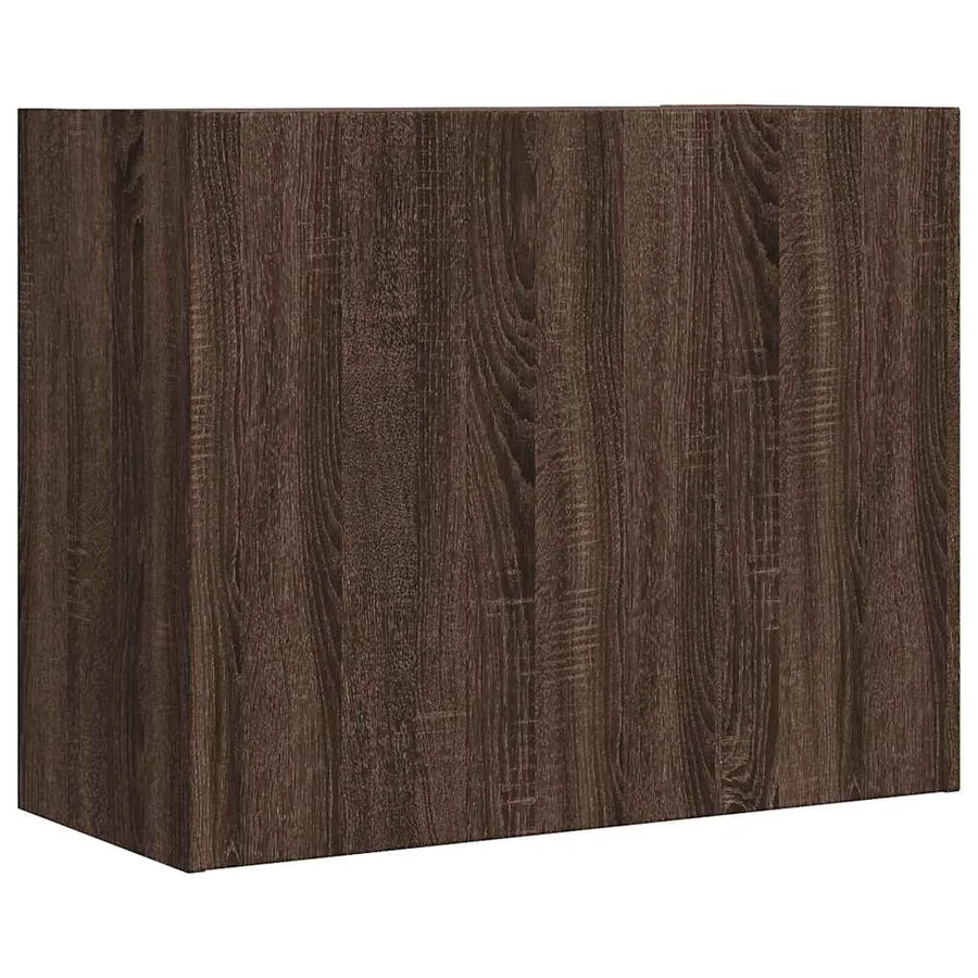 Armoire murale chêne marron 75x35x60 cm bois d'ingénierie - 6