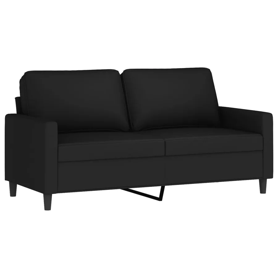 Ensemble de canapés 3 pcs avec coussins Noir Velours - 4