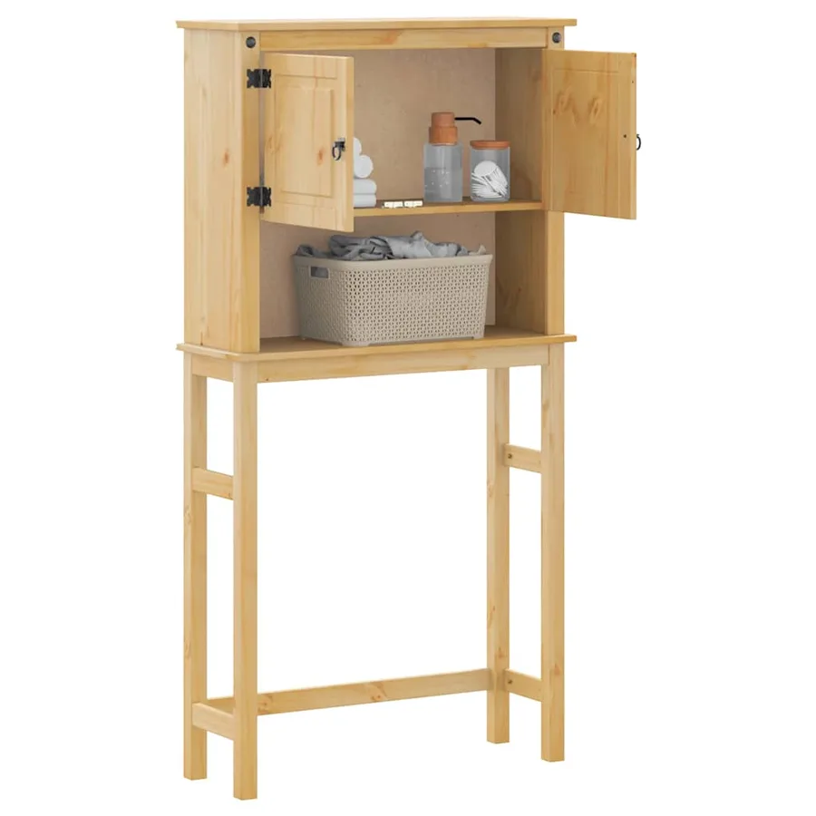 Armoire pour machine à laver salle de bain Corona pin massif - 3