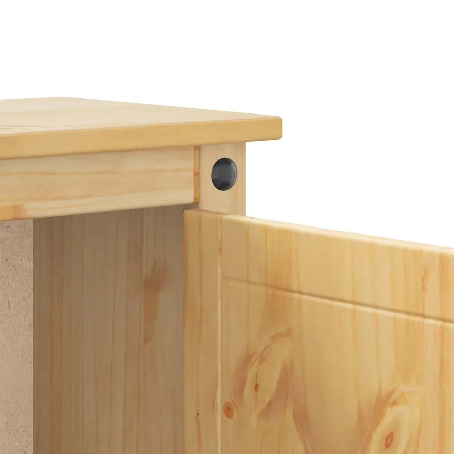 Armoire pour machine à laver salle de bain Corona pin massif - 8