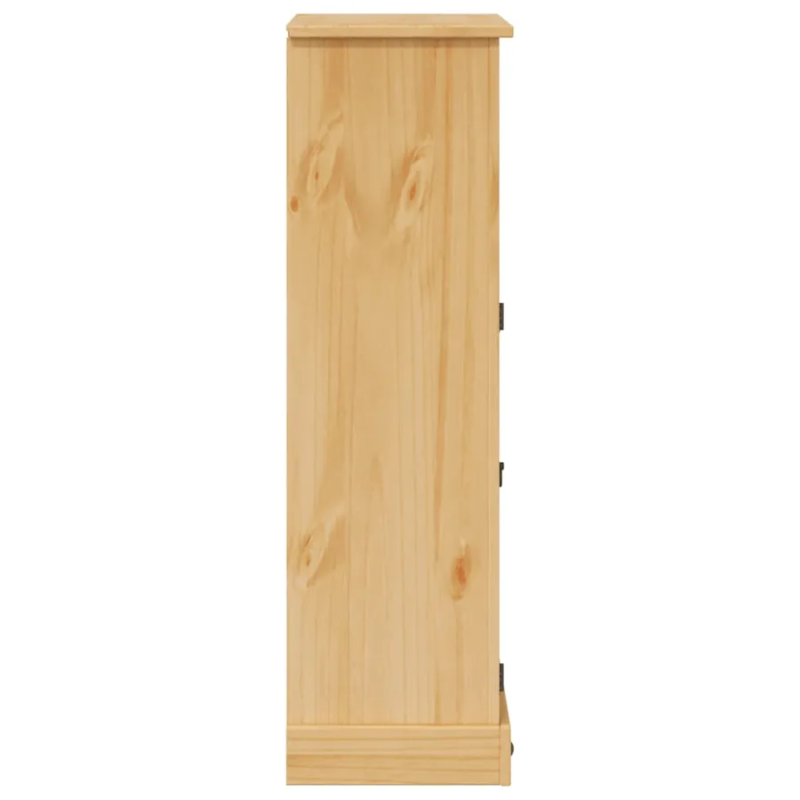 Armoire de salle de bain Corona 70x33x110 cm bois de pin massif - 6