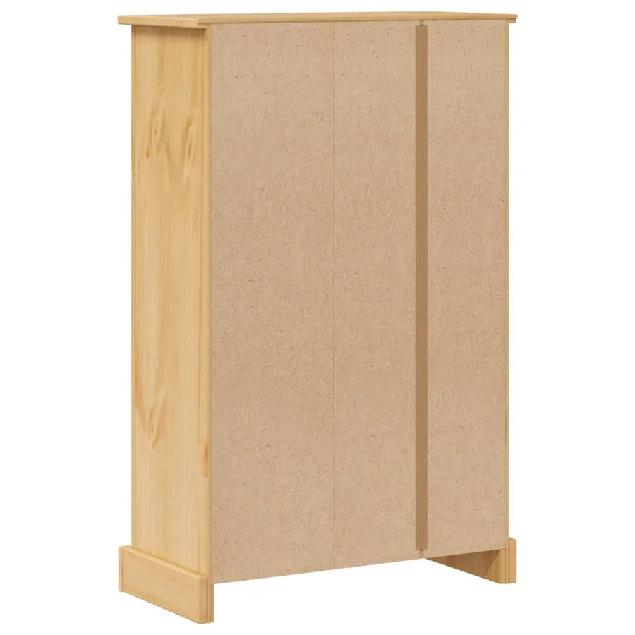 Armoire de salle de bain Corona 70x33x110 cm bois de pin massif - 7