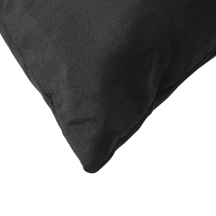 Coussins de canapé 4 pcs noir 60x60 cm tissu - 6