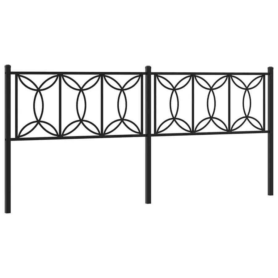 Tête de lit de remplacement métal noir 193 cm - 2
