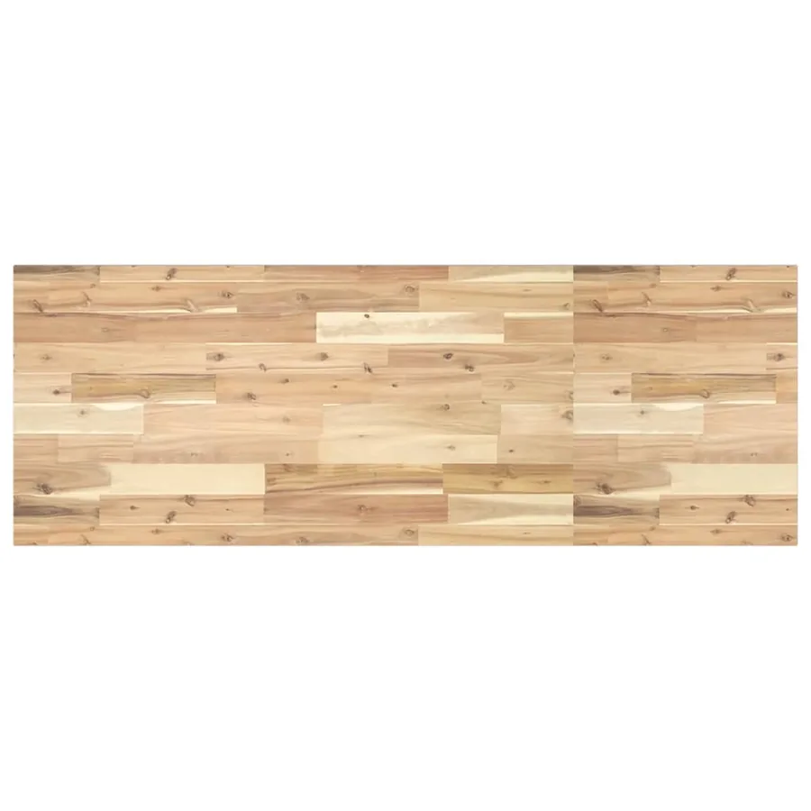 Dessus de meuble de salle de bain non traité bois d'acacia