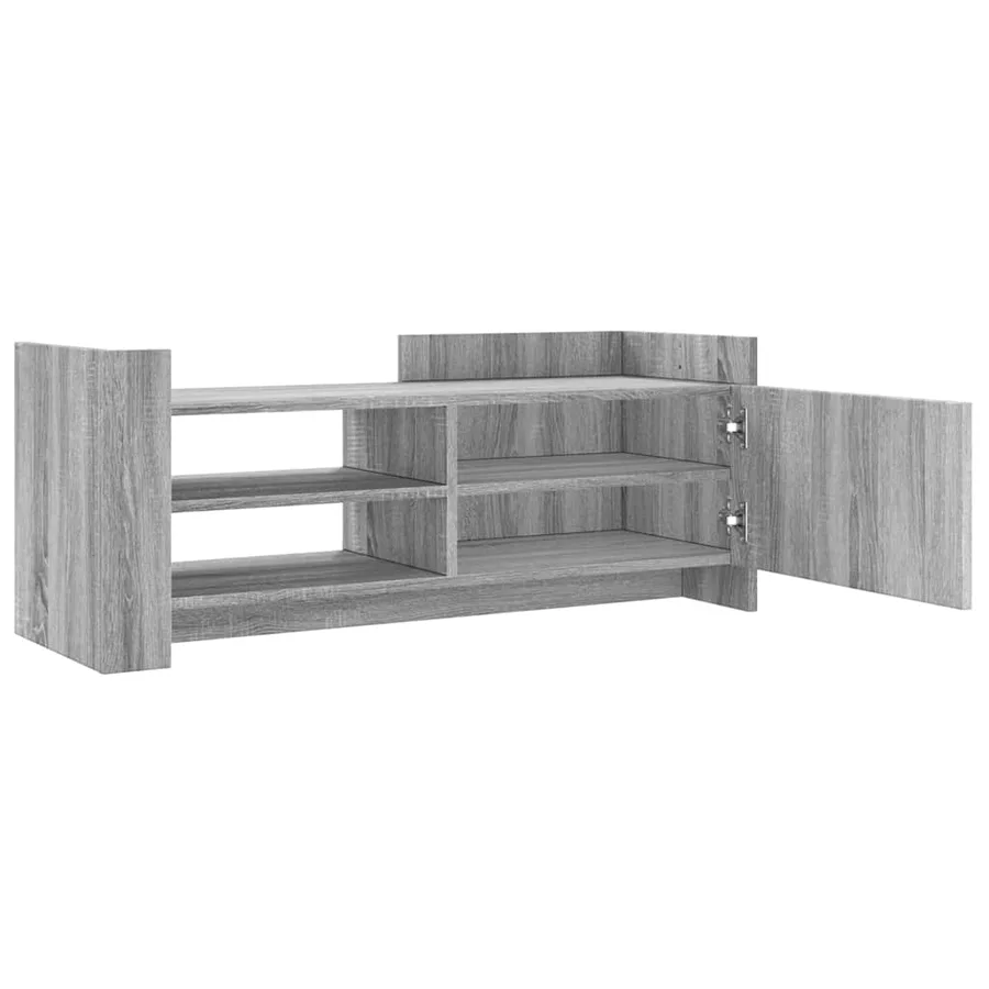 Meuble TV Sonoma gris 100x35x40 cm Bois d'ingénierie - 8
