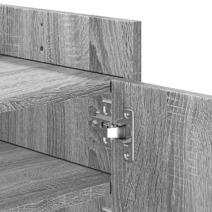 Meuble TV Sonoma gris 100x35x40 cm Bois d'ingénierie - 9