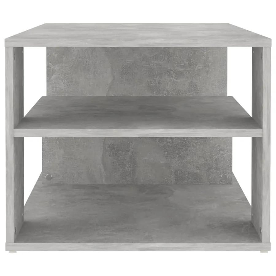 Table basse gris béton 100x50x40 cm bois d'ingénierie - 5
