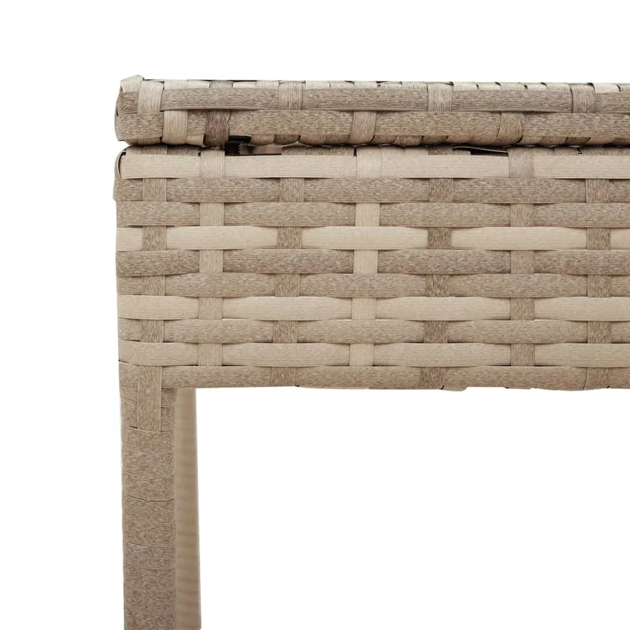 Ensemble de chaises longues avec coussins 3 pcs gris poly rotin - 28