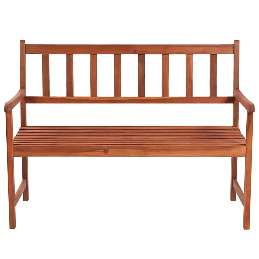 Banc de jardin avec coussin 120 cm Bois d'acacia massif - 3