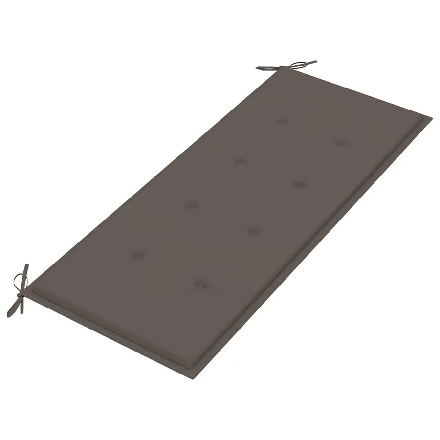 Banc de jardin avec coussin 120 cm Bois d'acacia massif - 5
