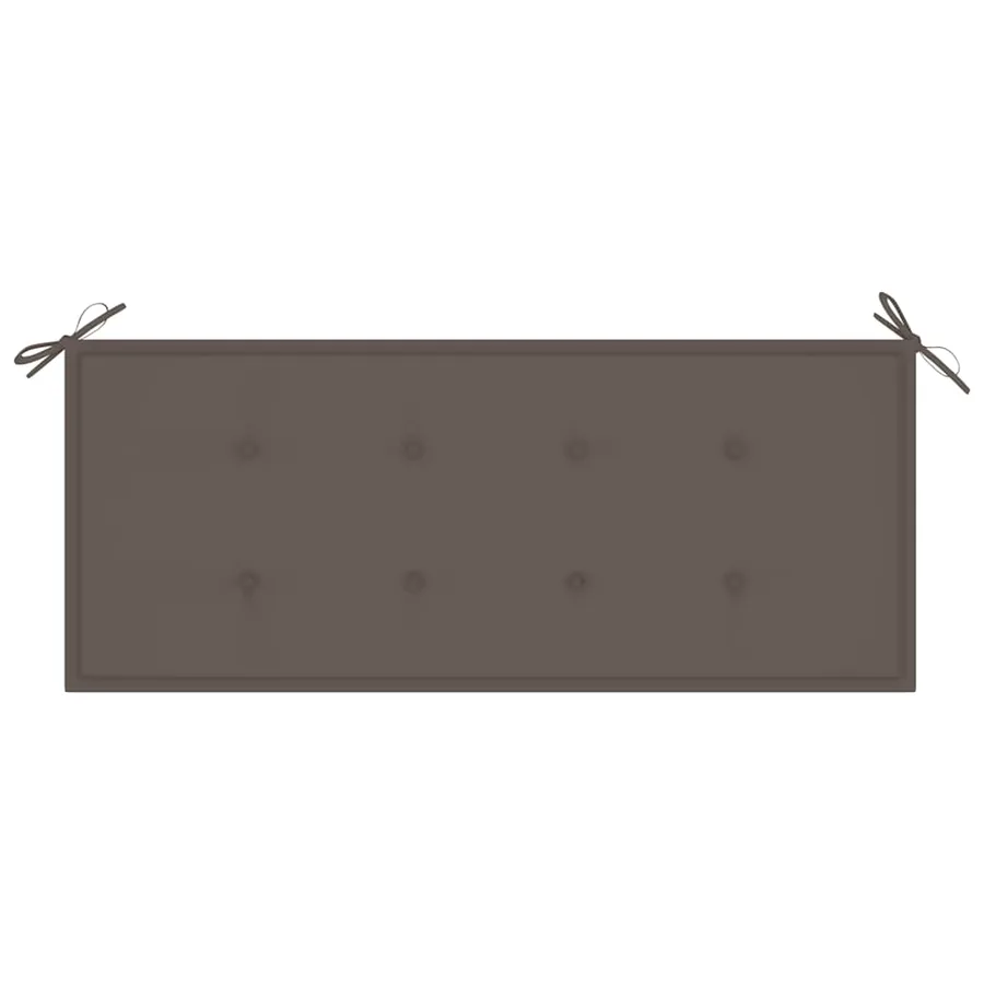 Banc de jardin avec coussin 120 cm Bois d'acacia massif - 6
