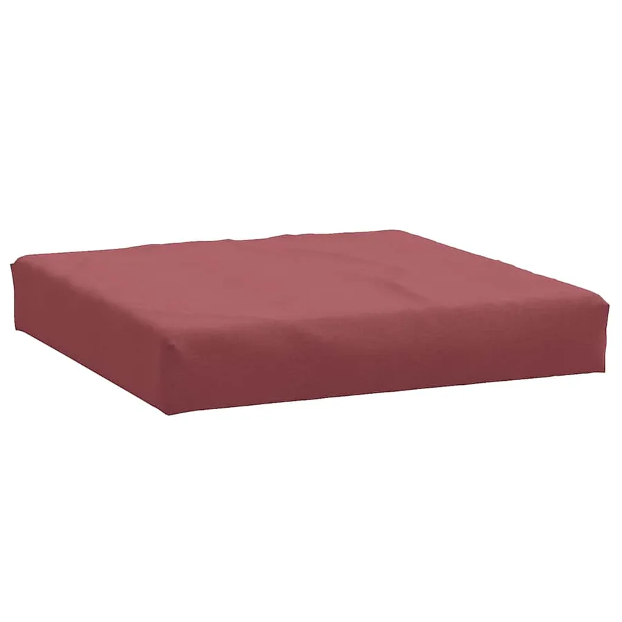 Coussins de palette lot de 2 rouge bordeaux mélangé tissu - 5