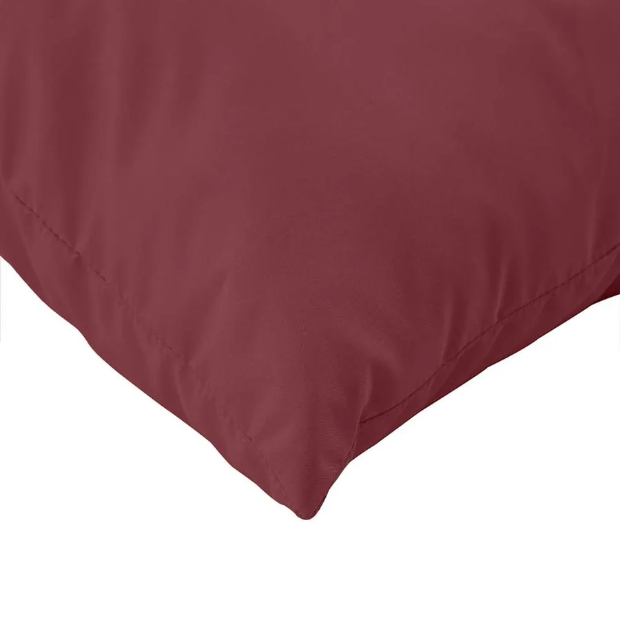 Coussins de palette lot de 2 rouge bordeaux mélangé tissu - 7