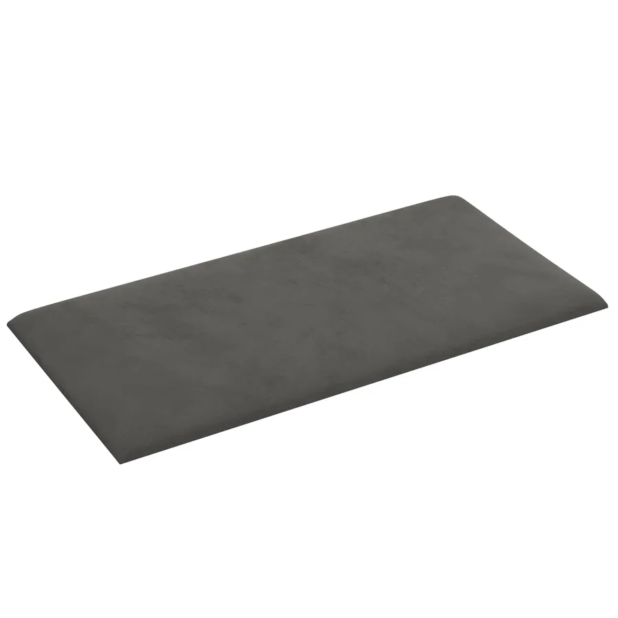 Tête de lit murale 12 pcs Gris foncé Velours - 3