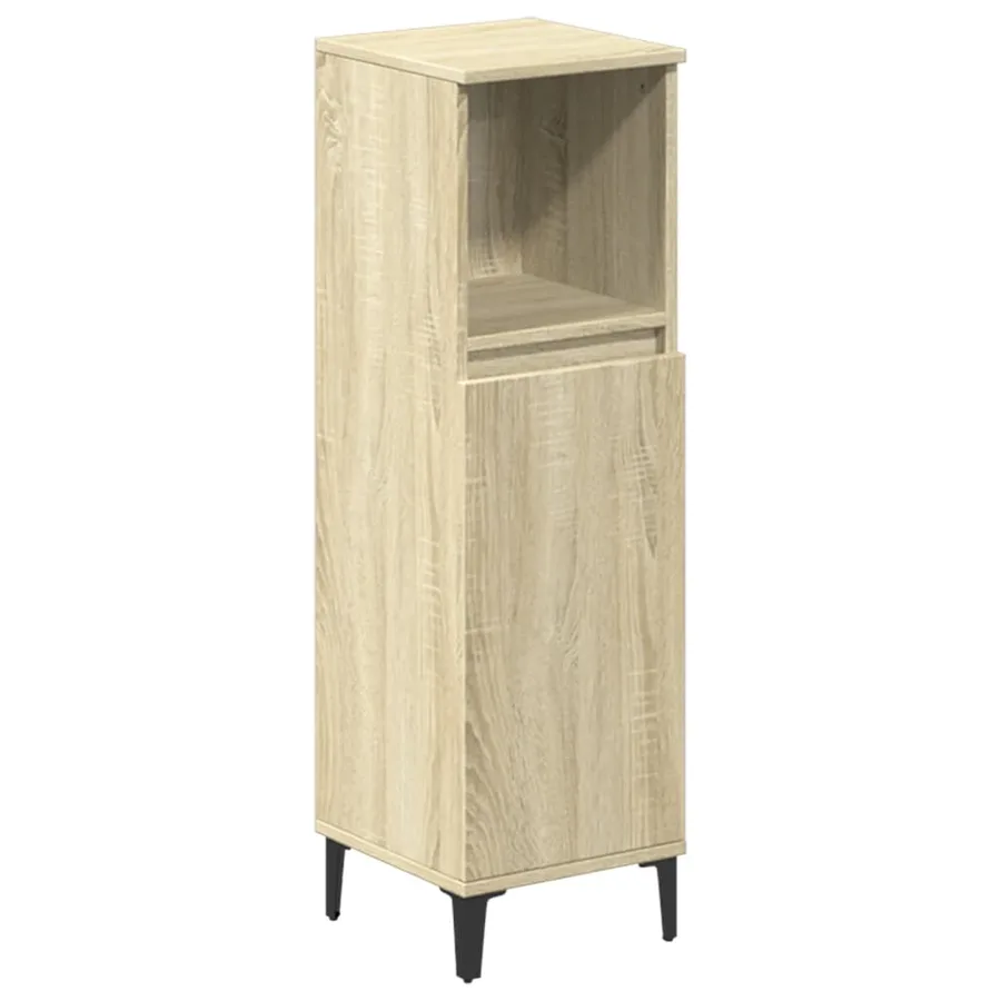 Ensemble de meubles de salle de bain 3 pcs chêne sonoma - 6