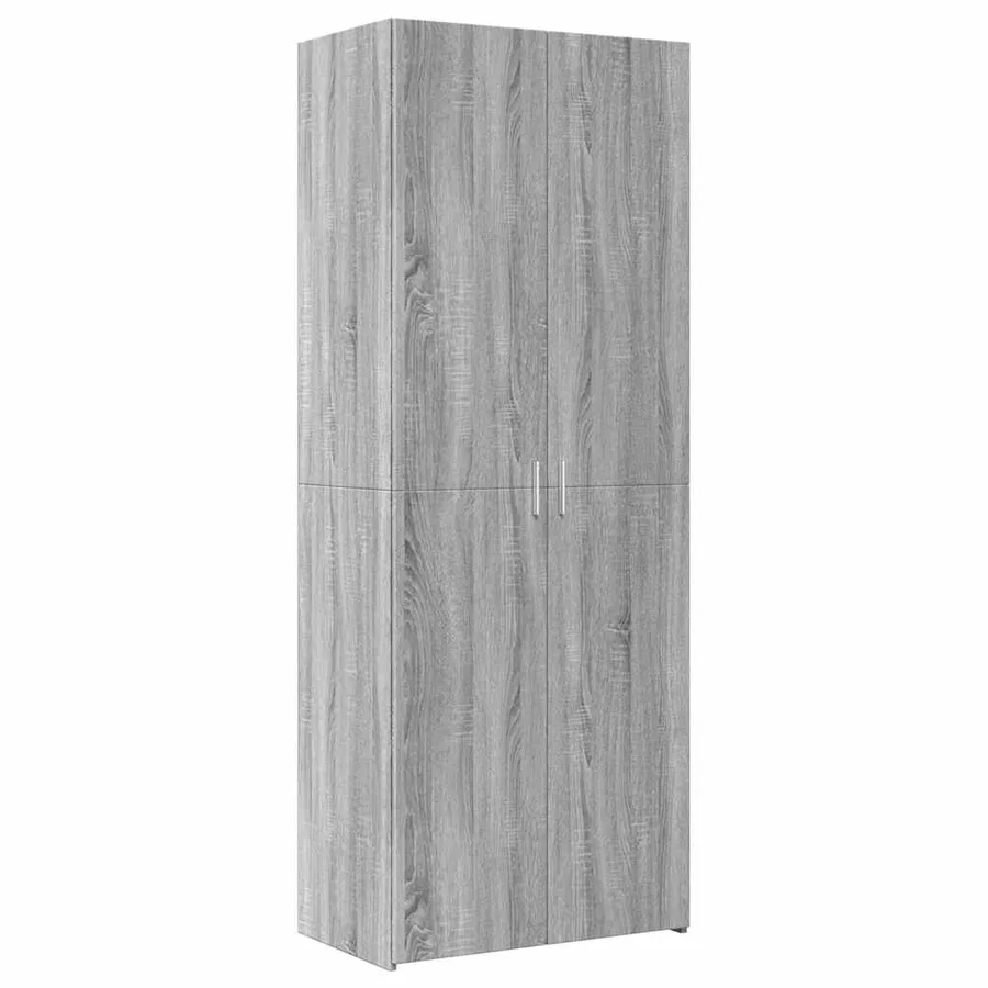 Buffet haut sonoma gris 70x42,5x185 cm bois d'ingénierie - 2