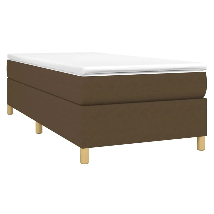 Sommier à lattes de lit avec matelas Marron foncé 90x190 cm - 3