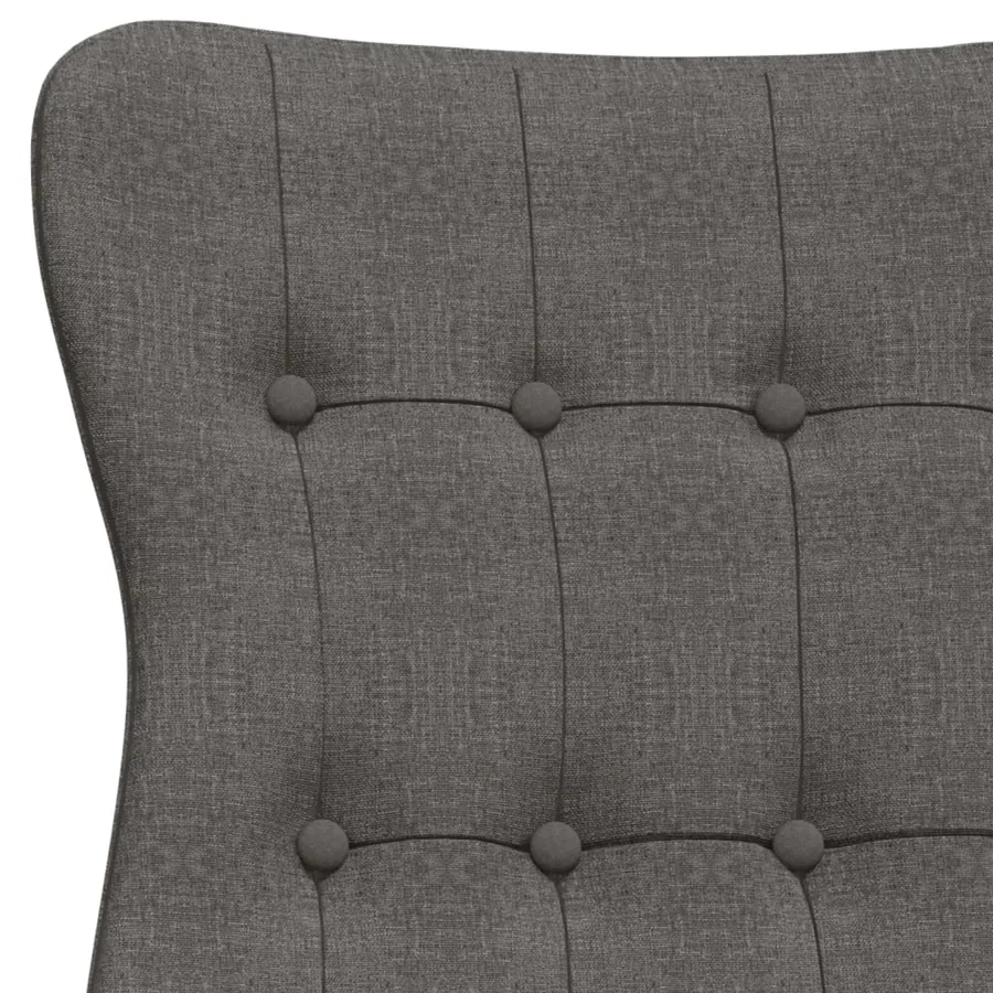 Chaise de relaxation Gris foncé Tissu - 6