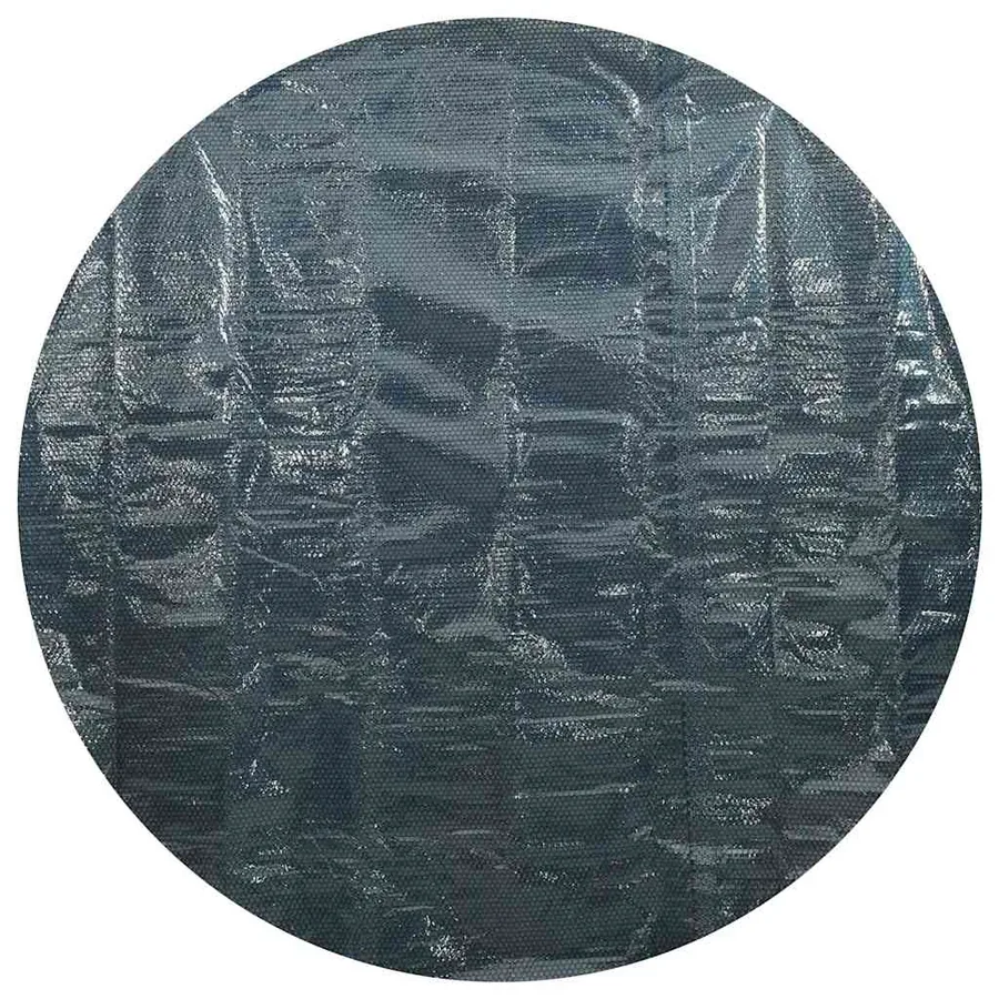Film solaire de piscine flottant PE 300 cm Noir et bleu - 5
