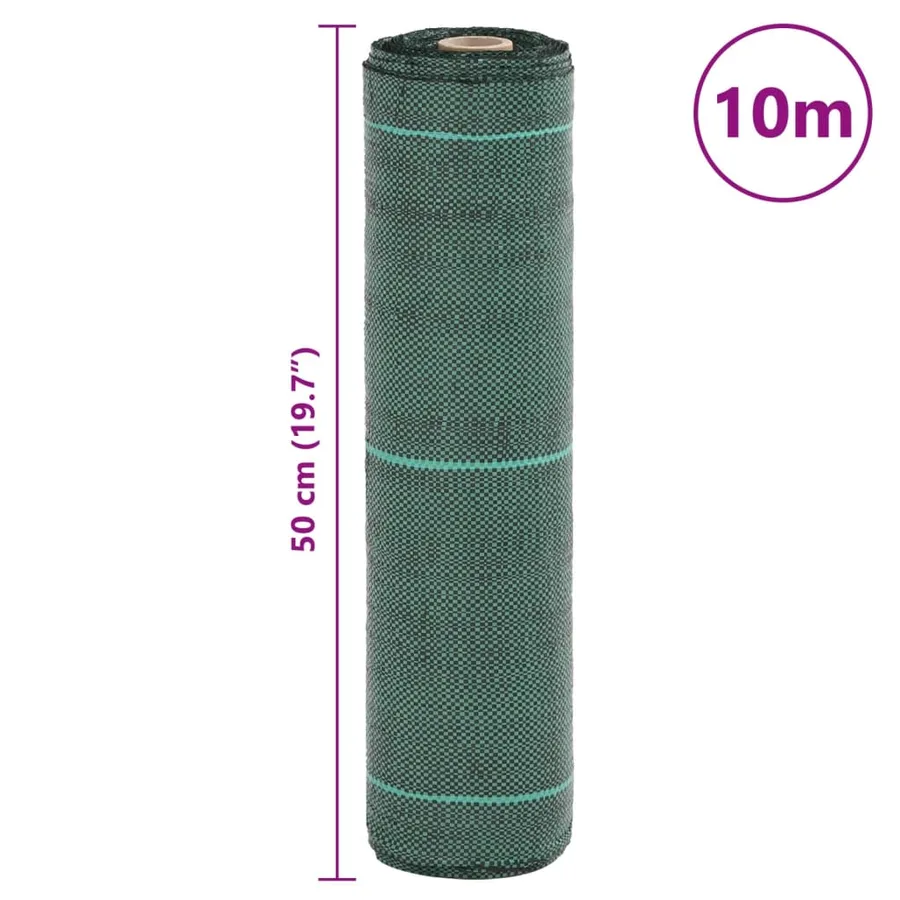 Membrane anti-mauvaises herbes vert 0,5x10 m PP - 8