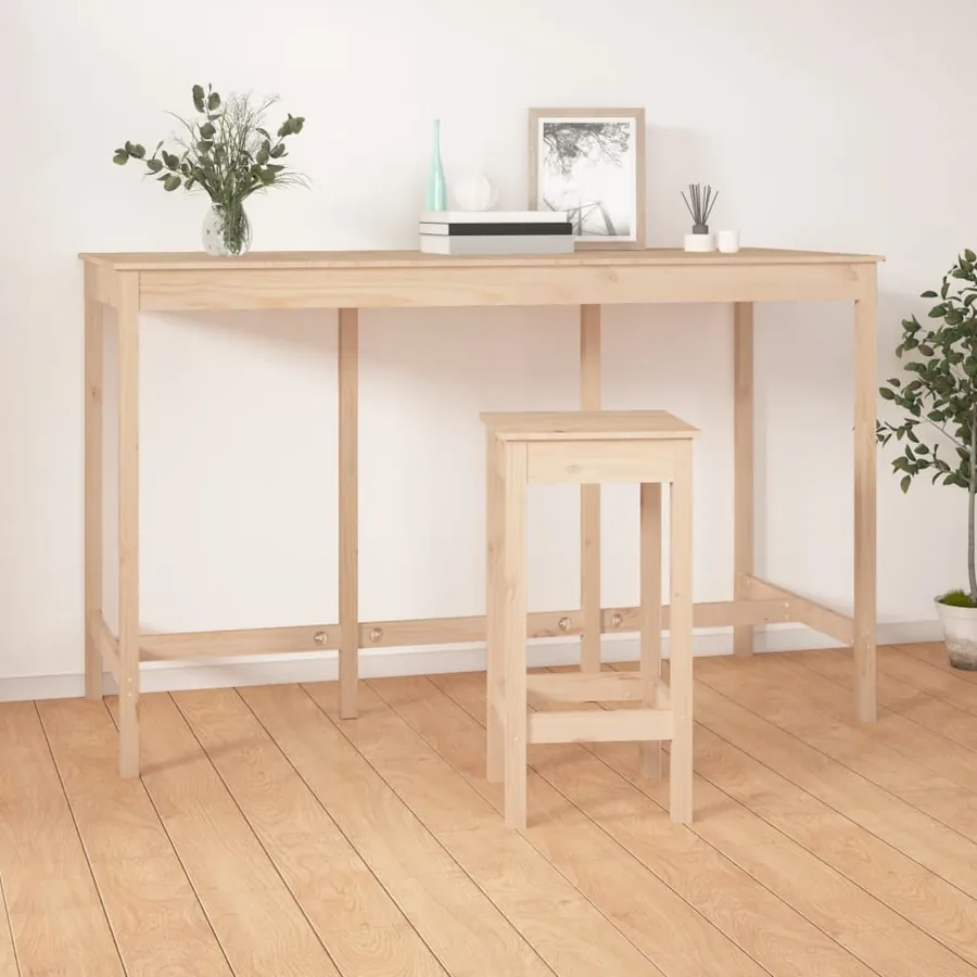 Table de bar 180x80x110 cm Bois massif de pin - 6