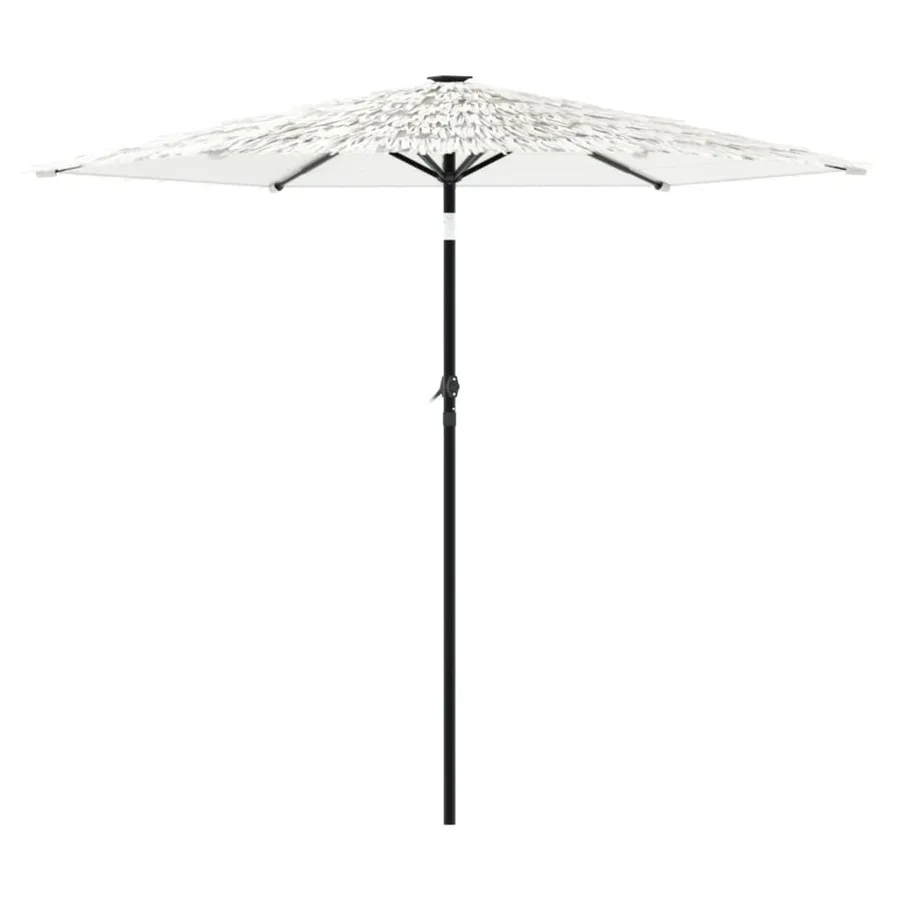 Parasol de jardin avec mât en acier blanc 268x268x226 cm - 5