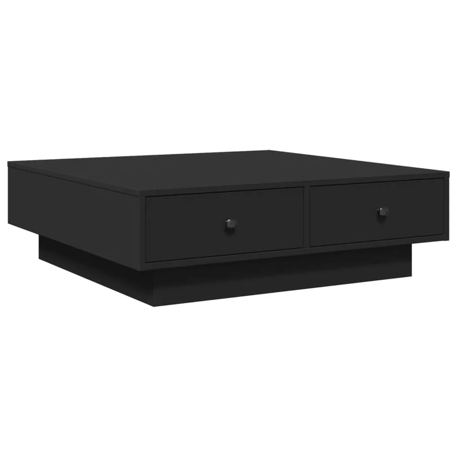Table basse Noir 90x90x28 cm Aggloméré - 6