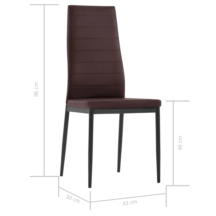 Ensemble de salle à manger 5 pcs Marron - 13