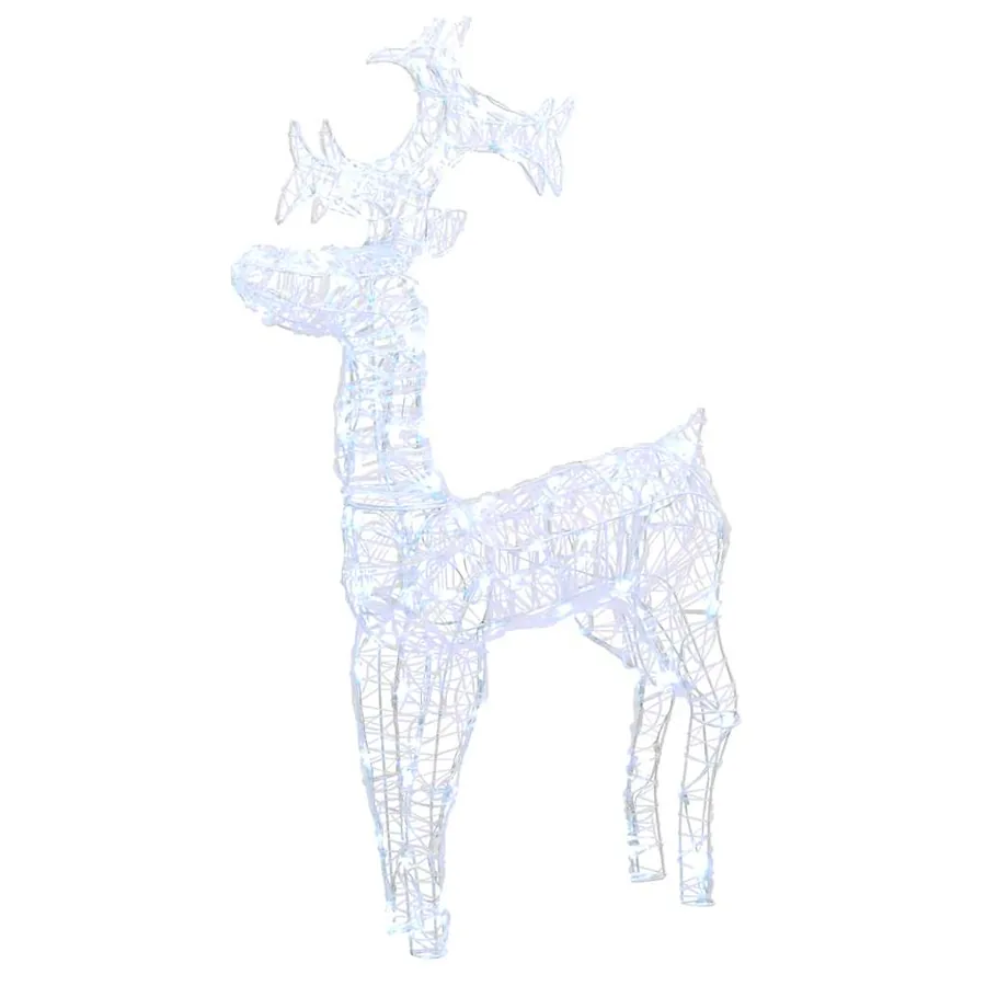 Renne de décoration de Noël 90 LED 60x16x100 cm Acrylique - 2