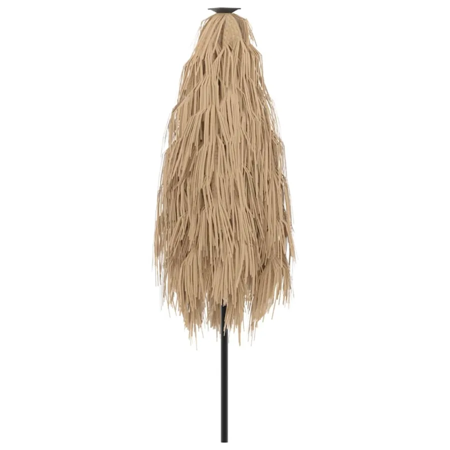 Parasol de jardin avec mât en acier marron 223x223x213 cm - 6