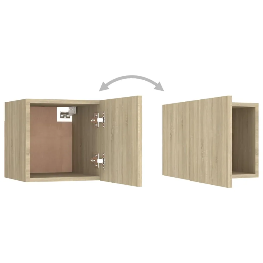 Ensemble de meubles TV 6 pcs Chêne sonoma Bois d'ingénierie - 7