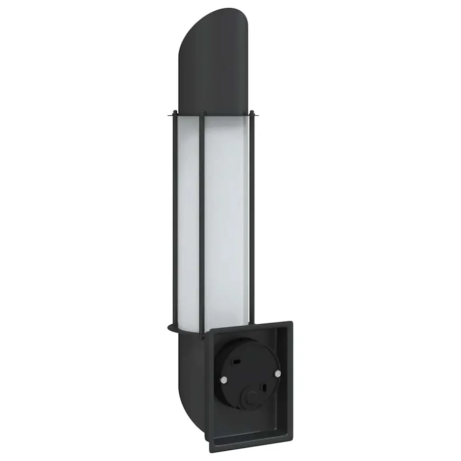 Appliques murales d'extérieur 2 pcs noir acier inoxydable - 6