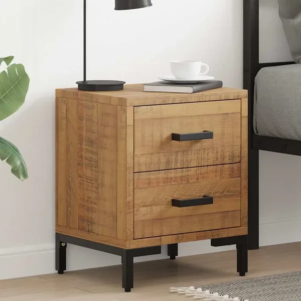 Tables de chevet 2 pcs 36x30x45 cm Bois de pin massif