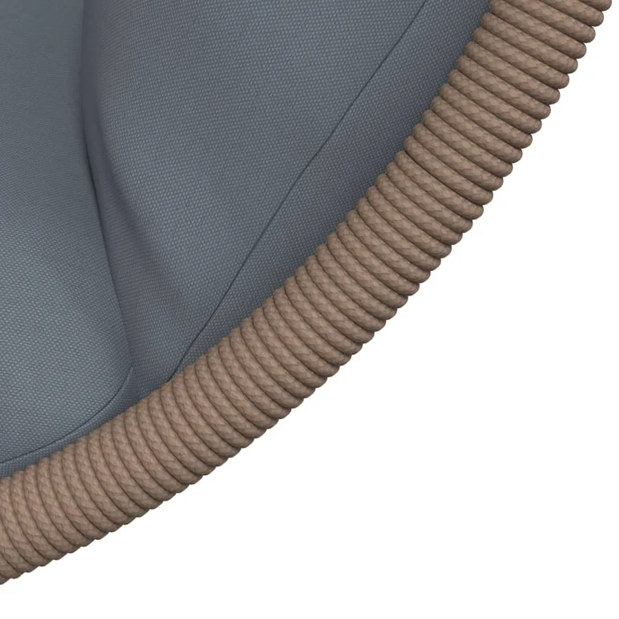 Chaise suspendue forme d'œuf et support gris clair rotin acier - 7