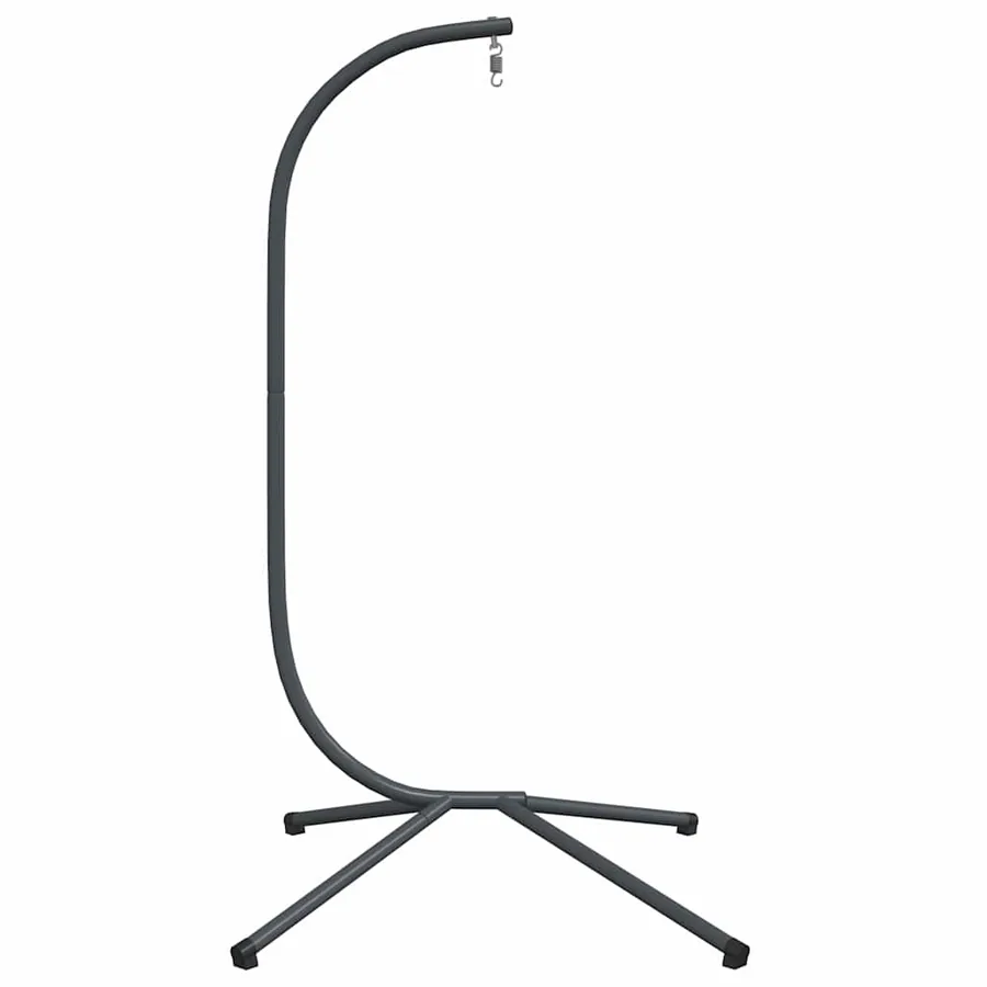 Support de chaise suspendue en forme d'œuf sans panier Acier anthracite - 4